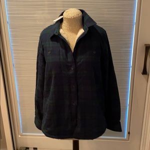 LL Bean Sherpa Lined Flannel NWT Women’s L